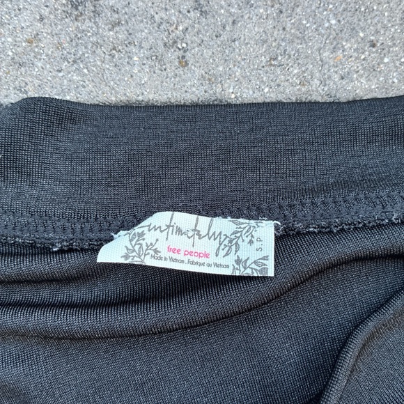 Free People Charcoal Long Sleeve Top - Picture 2 of 3